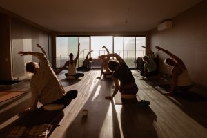 Yoga class in Sagres